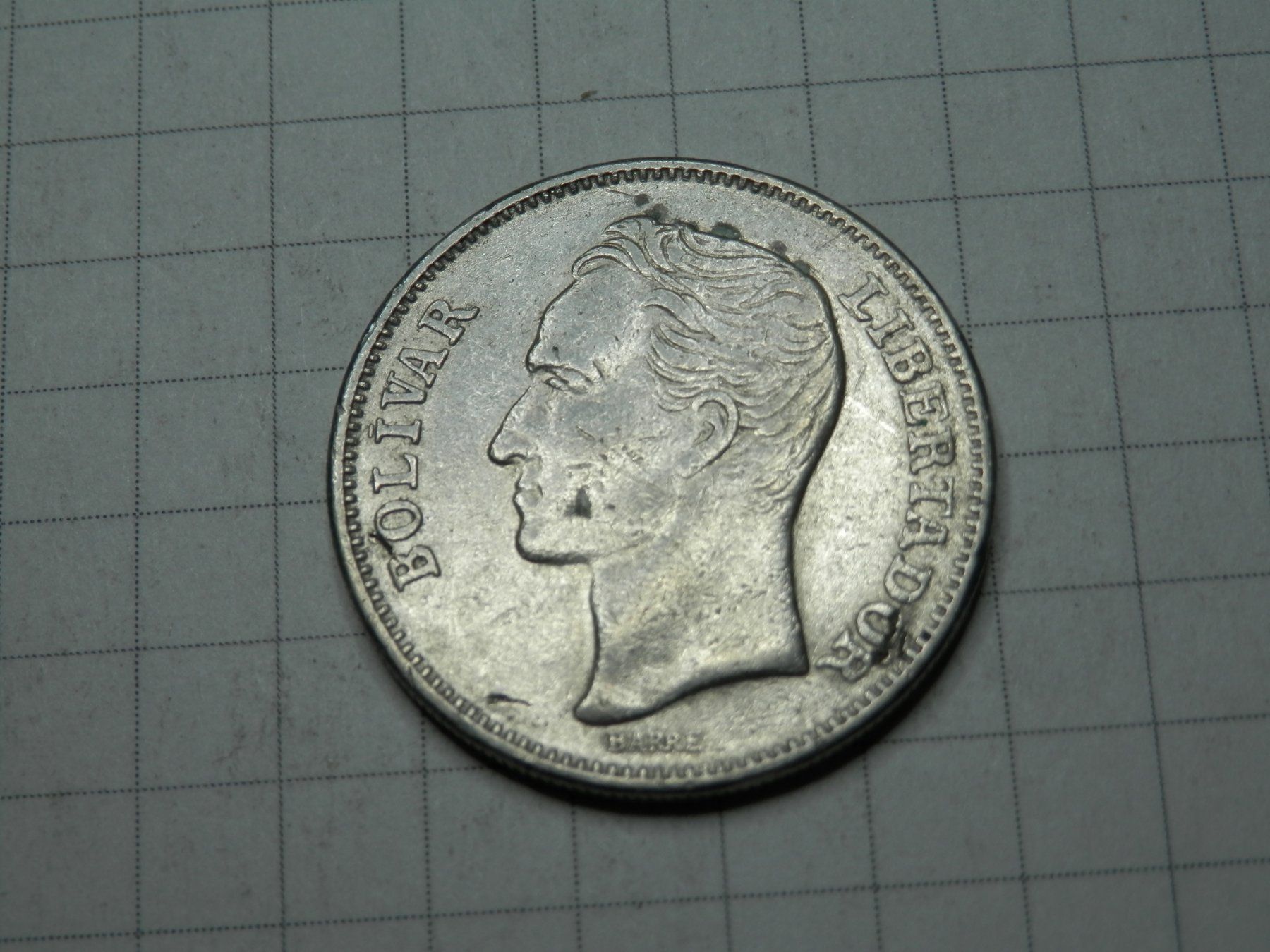 Alle Münzen: Venezuela 1 Bolivar, 1967 – Gebraucht aus Weiach von weiach81 1