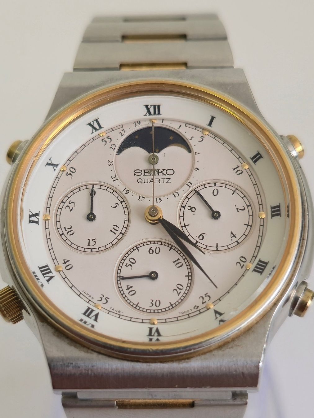 Seiko Orologi: Seiko 7A48-7000 Moonphase Chronograph – Usato da Dietlikon venduto da sop_qr7v