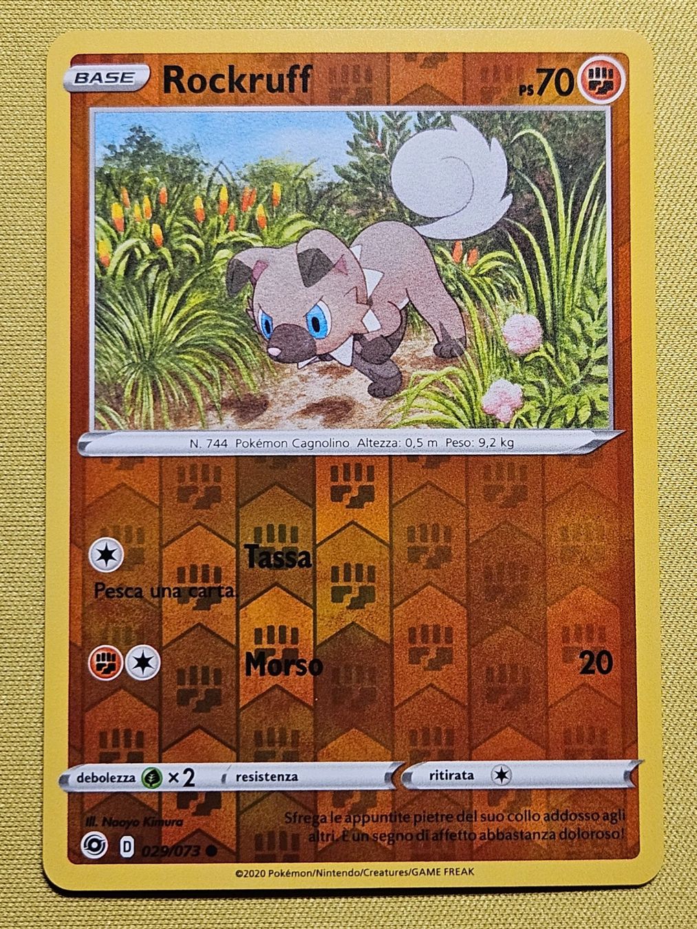 Pokémon Carte collezionabili: Champion's Path - Rockruff 029/073 IT – Usato da Bellinzona venduto da Pokemarco