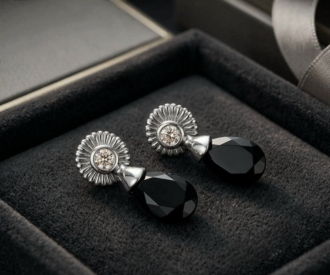Ohrringe & -stecker: Silber 925 Ohrringe mit Onyx - NEU – Neu und originalverpackt aus Uetikon am See von Coralreef 2