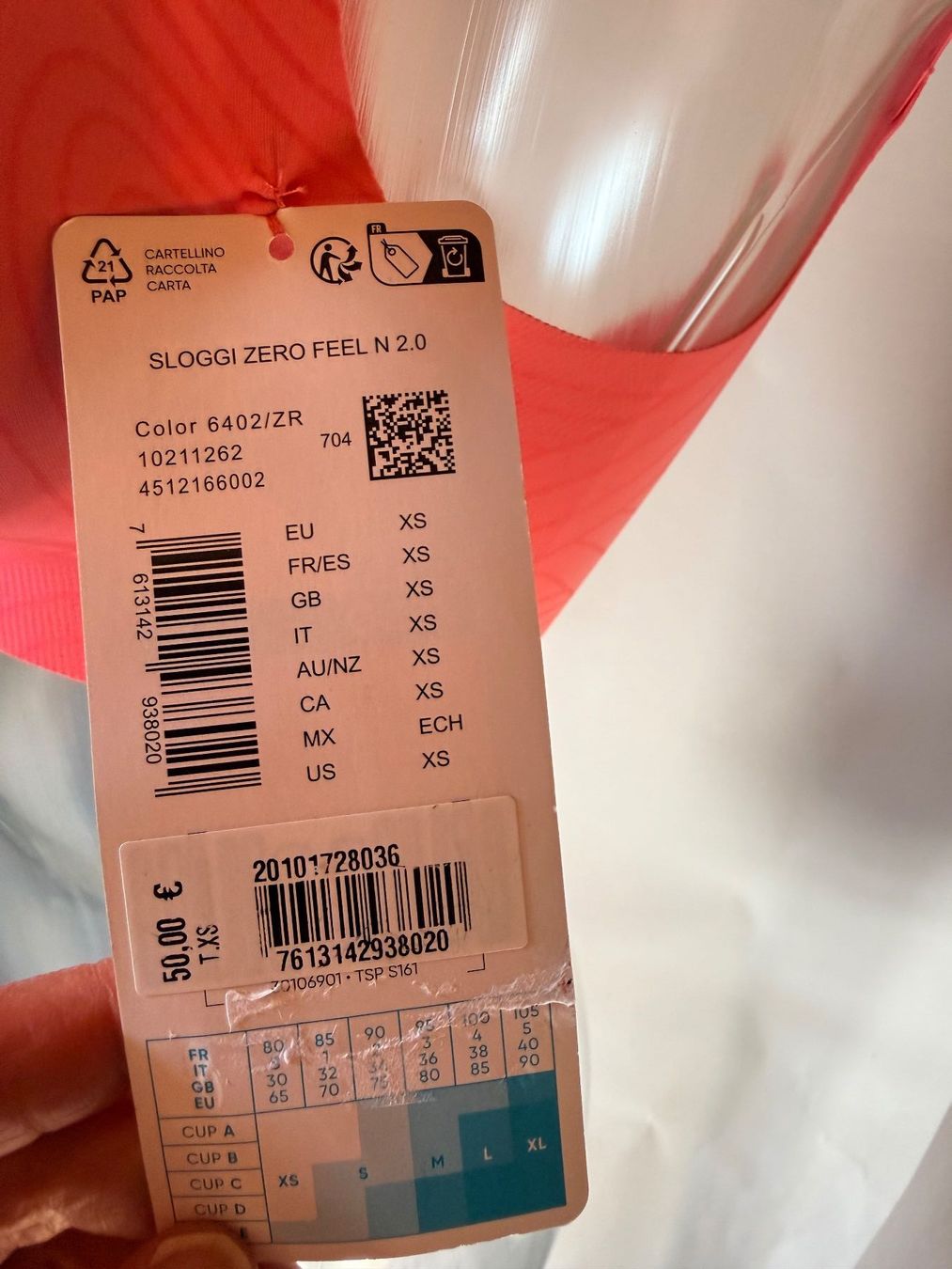 Sloggi Altra biancheria intima: SLOGGI, Bralette ZERO FEEL, Grösse XS, Farbe Rosa – Nuovo e nell'imballaggio originale da Rudolfstetten venduto da gst_g7xl 3