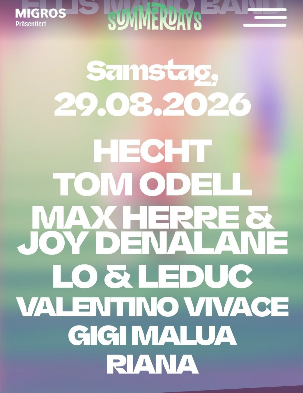 Billets: Summerdays Ticket für Samstag – Neuf avec emballage d'origine à St. Gallen par jus_79hz