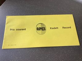 Opel Kadett Record Prospektus Auto Vintage 1965