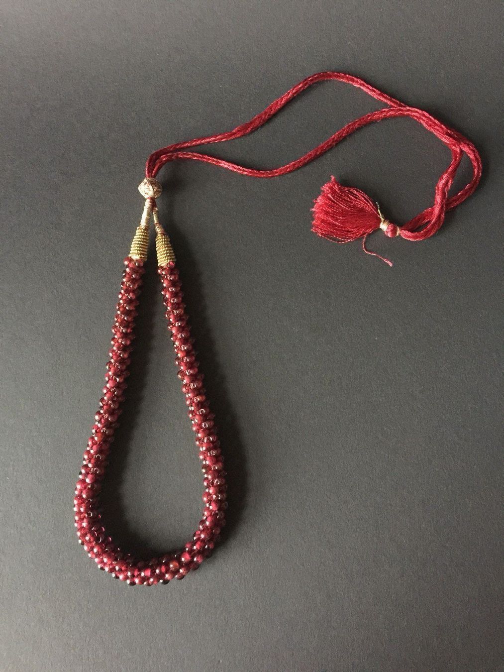 Catenine: Granat Kette – Usato da Basel venduto da shorthills_2013 1