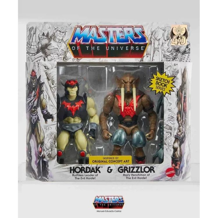 Masters Of The Universe Masterverse - Grizzlor Dell'Orda Infernale, Action Figure 18cm Con Pelliccia Removibile, Per Bambini 6+ Anni