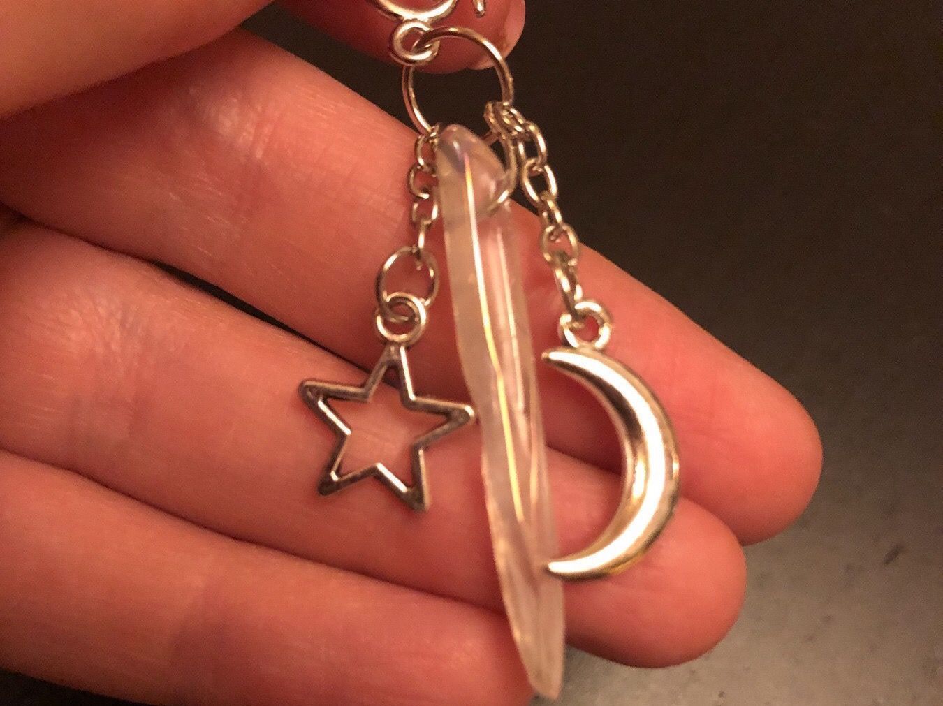 Ohrringe & -stecker: Ohrringe mit Halbmond und Sterne / Nr. 105 – Neu (gemäss Beschreibung) aus Gams von Mariawicca 2