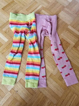 2x Strumpf Leggings Grödo 3-4J