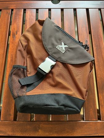 X-OVER Rucksack braun mit Regenschutz, sehr gut erhalten
