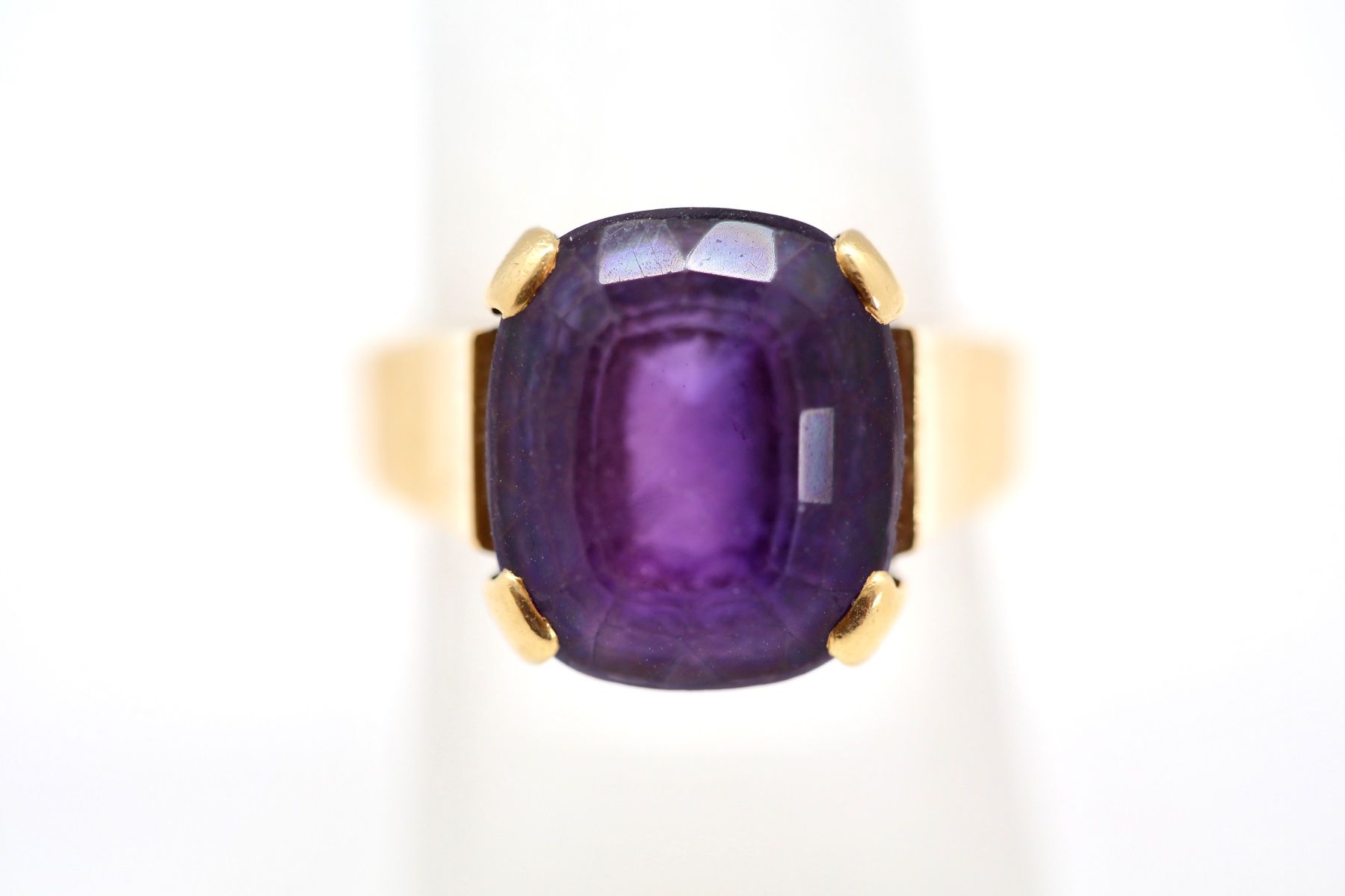 Bagues: Goldring 18K mit Amethyst – D'occasion à Reinach BL par Han-Numismatik