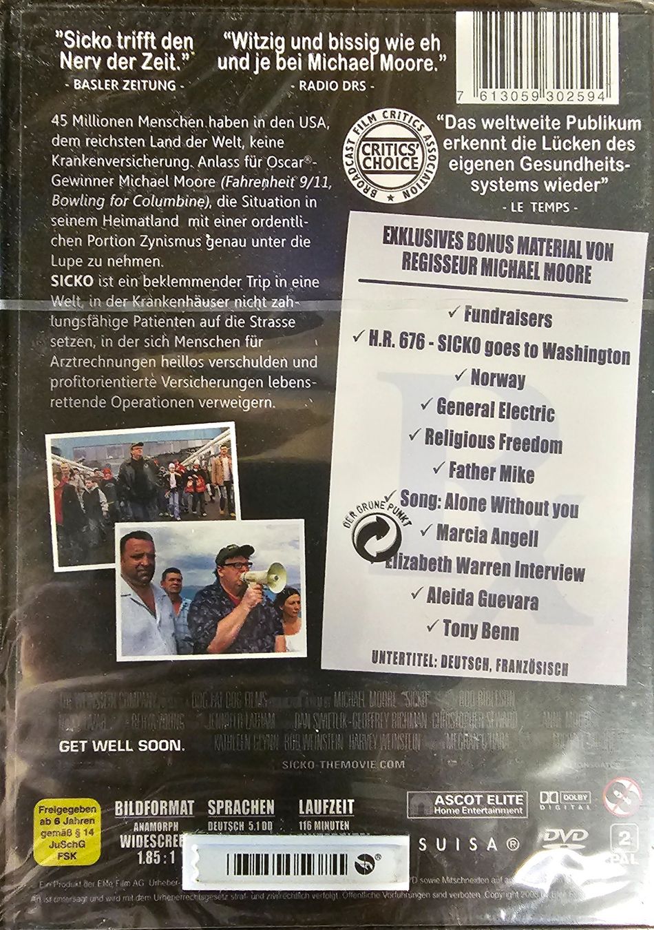 Tutti i DVDs: Sicko – Nuovo e nell'imballaggio originale da Wahlen b. Laufen venduto da Cg10 1