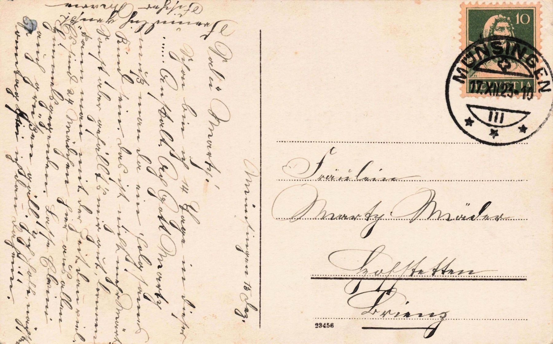 Cartoline postali: Kant Landwirtschaft Munsingen – Usato da Biasca venduto da Blenio71 1