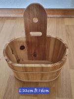 Milcheimer aus Holz, auch zum Aufhängen