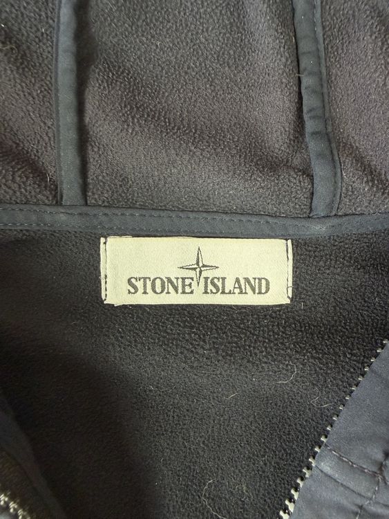 Veste à capuche Stone Island Soft Shell-R - Bleu Marine - S (Neu ...