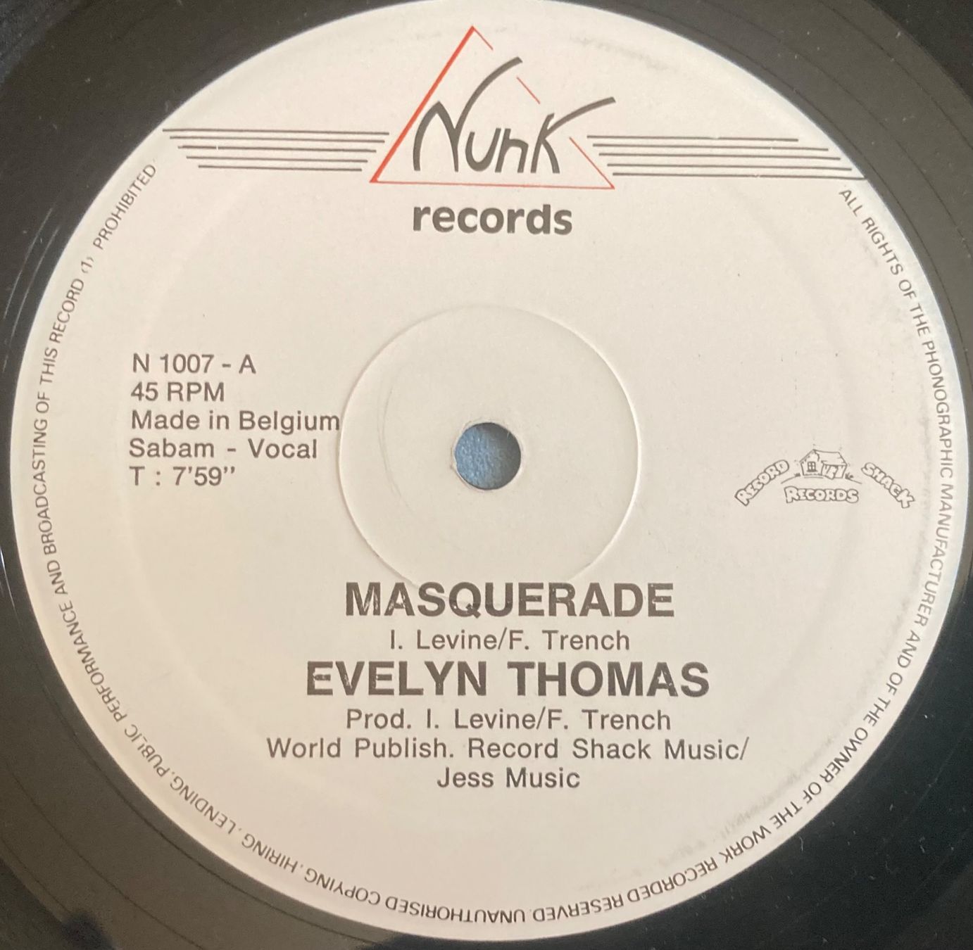 Dischi in vinile: EVELYNE THOMAS - MASQUERADE – Usato da Poliez-Pittet venduto da Newtown-Records 2