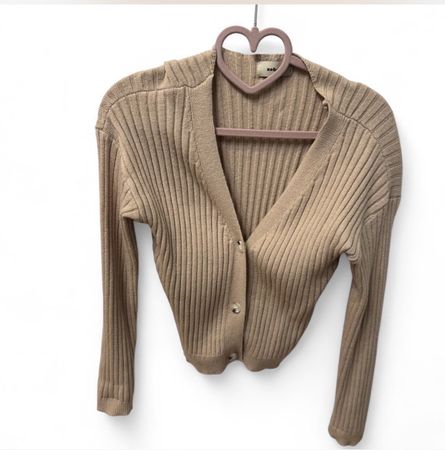 Strickjacke beige
