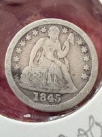 One Dime 1845 USA - Silber 900/1000