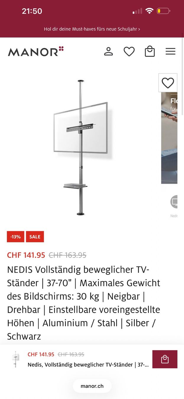 Supporti a parete: Tv Halterung Neu – Usato da Hunzenschwil venduto da mim_m2jp