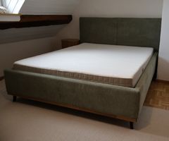 Bett 160x200 cm inkl. Naturlatex-Matratze & Lattenrost