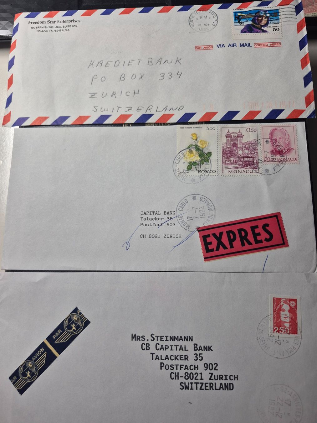Tutti i francobolli: Air Mail – Usato da Grüningen venduto da bestak1