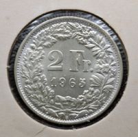 Lot 2Fr. 1964+1965 unz 835/1000 Silber