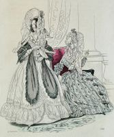 🟡antiker Stich mit Mode aus vergangenen Zeiten 1837