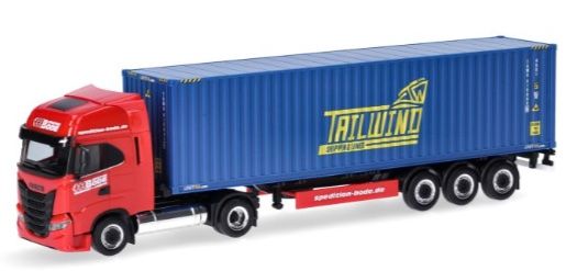 Herpa Modellautos: Iveco S-Way LNG Container Tailwind Herpa 1:87 – Neu und originalverpackt aus Luzern von aa43modelcars-Luzern