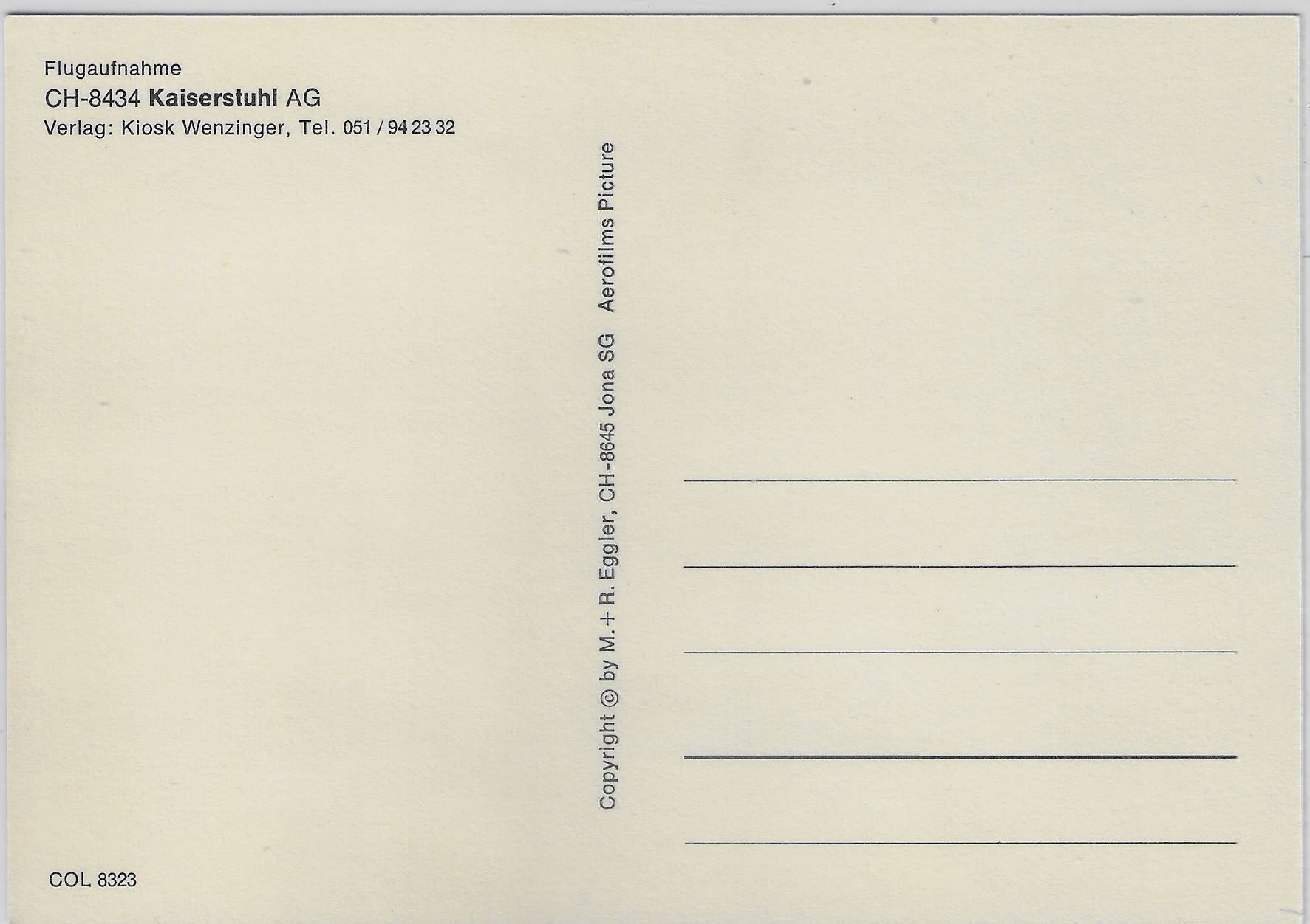 Cartoline postali: Flugaufnahme Kaiserstuhl AG – Antico da Ettingen venduto da Kartenplanet 1