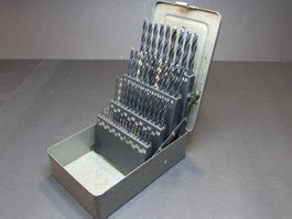 Spiralbohrer Set HSS, 1.0 - 5.9 mm in Metallkassette