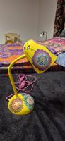 Wunderschöne Tischlampe Kinderzimmer blumig gelb