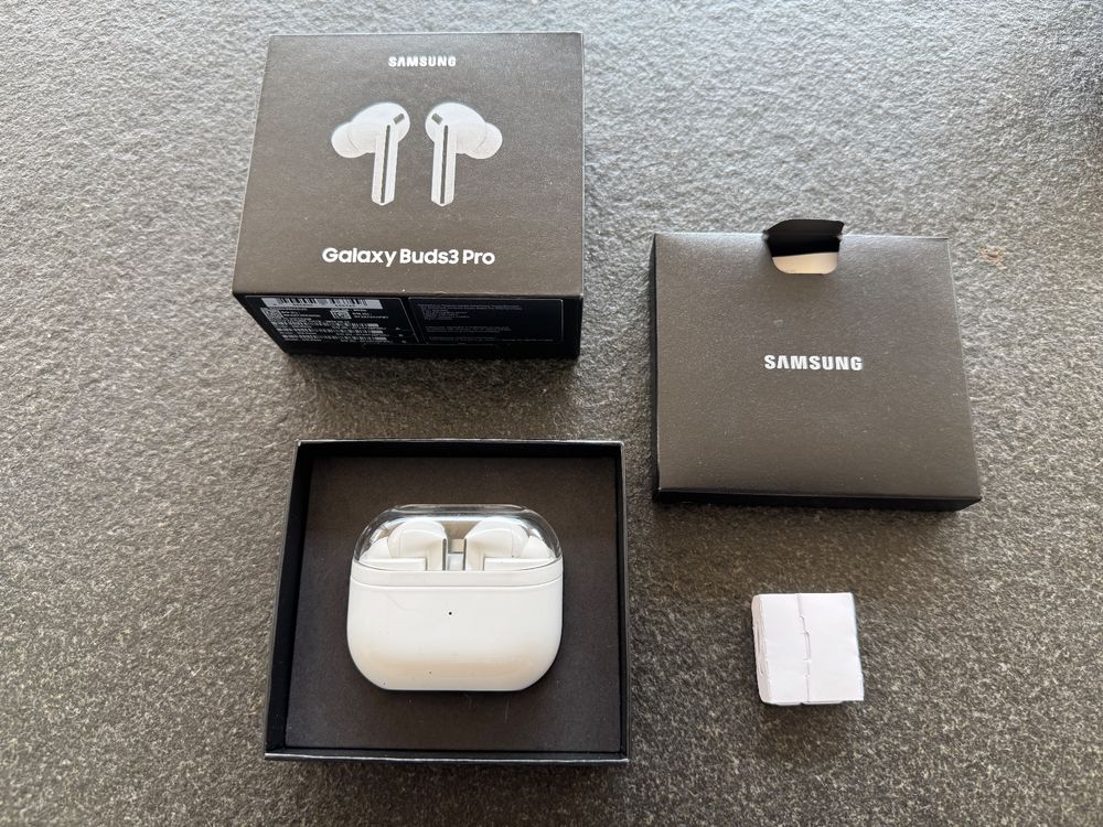 Samsung Kopfhörer: Samsung Galaxy Buds3 Pro, weiss – Gebraucht aus Steinen von erikb838