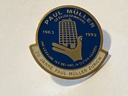 1 Pin Paul Müller Gebäudereinigung Zürich 30 Jahre