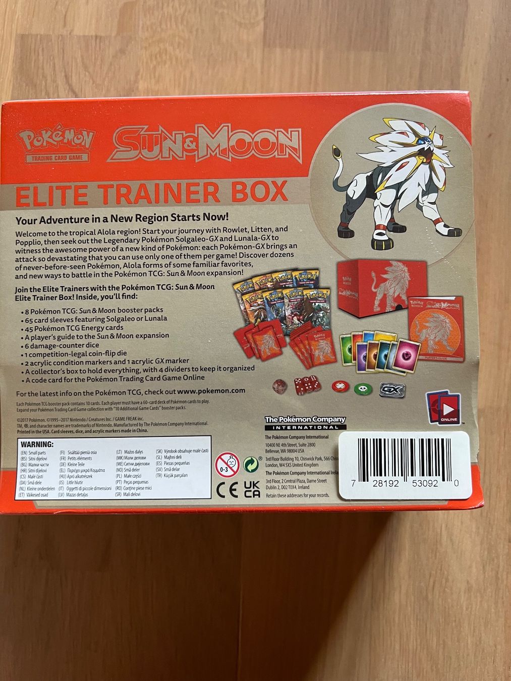 Pokémon Carte collezionabili: Pokemon Elite Trainer Box Sun & Moon Base ETB Sealed - Solga – Nuovo e nell'imballaggio originale da Locarno venduto da cla_gl6h 2