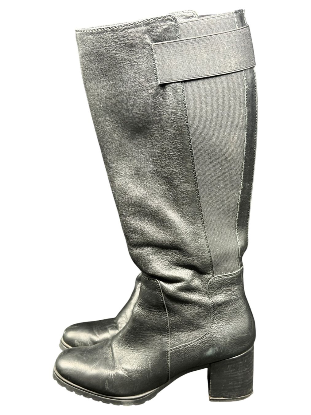Geox Scarpe da donna: Bottes GEOX en cuir noir - Pointure 38 – Usato da Morges venduto da deco.vintage 5