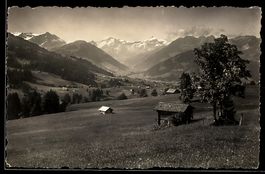 AK Schönried, Blick von Schönried auf Oldenhorn und Sanetsch