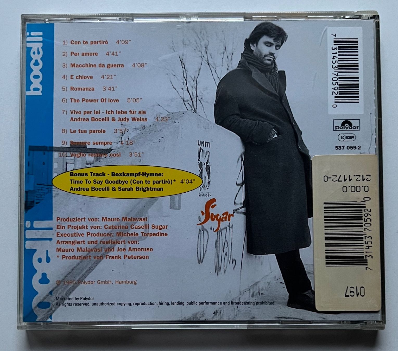 CDs: Andrea Bocelli / Album: Bocelli – Gebraucht aus Näfels von rottabi 1