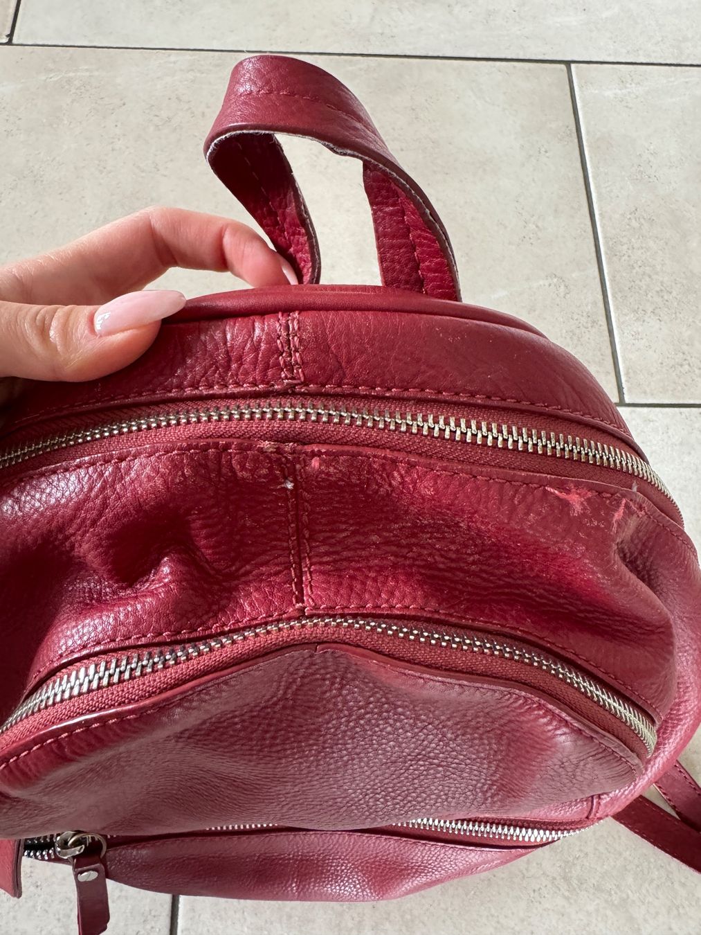 Liebeskind Zaini: Liebeskind Berlin Rucksack Leder rot – Usato da Teufen AR venduto da chi_h55m 2