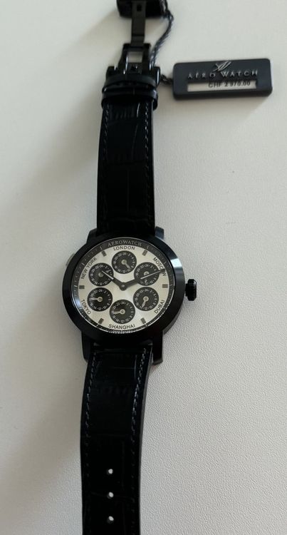 Aerowatch Uhren: Aerowatch Herrenuhr Multi-Zeitzonen Swiss Made, Top! – Neu und originalverpackt aus Hombrechtikon von Harosa 3