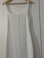 Weisses Maxi Strickkleid Grösse M