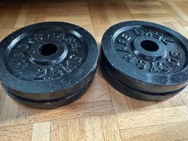 4 Body Shape Hantelscheiben je 2,5 kg – total 10 kg