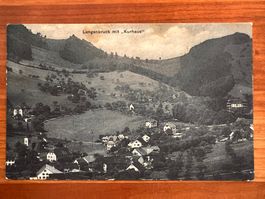 Postkarte  Langenbruck mit Kurhaus 1919    (P587)