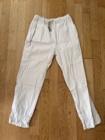 Pantalon léger rayé, Made in Italy, idéal pour l'été!