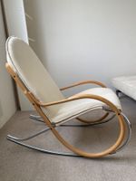 Designer Schaukelstuhl von marke Strässle Holz Metall