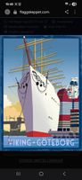 poster Barken Viking 50x70 Suede