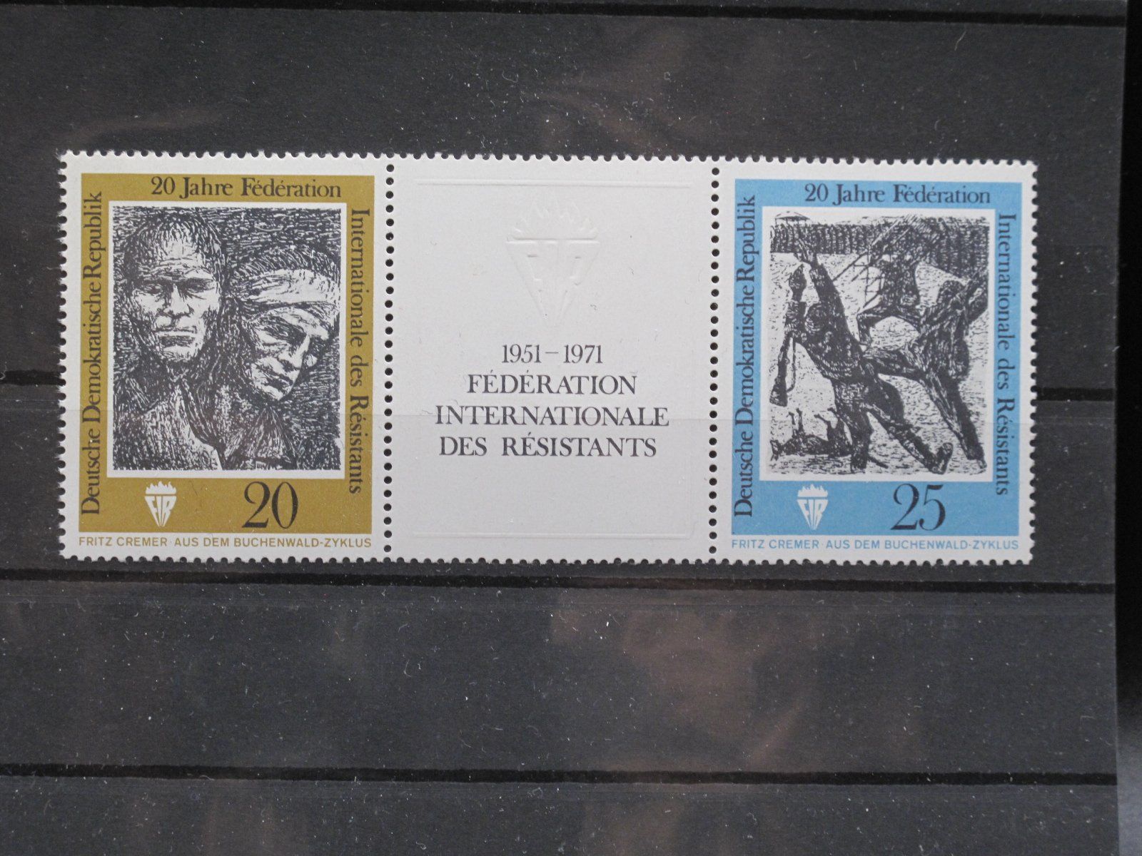 Tutti i francobolli: DDR 1971 Wiederstandskämpfer ** – Usato da Wil SG venduto da fva01