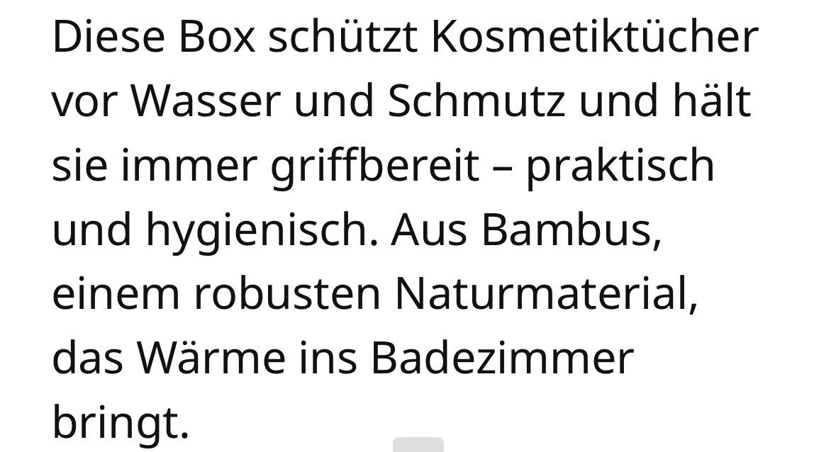Sonstige Dekorationen & Accessoires: Kosmetiktuchbehälter, Bambus – Gebraucht aus Thürnen von Lilie37 5