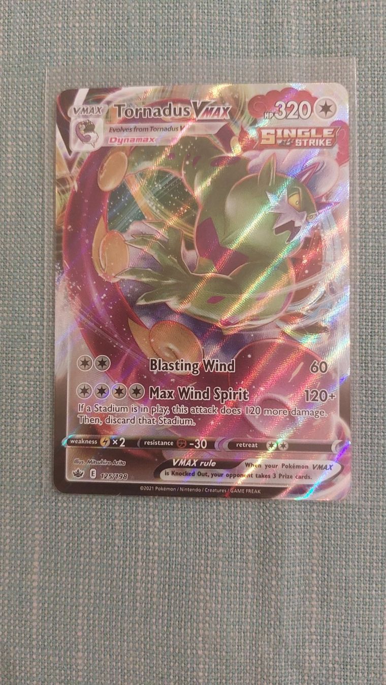 Pokémon Carte collezionabili: Tornadus Vmax Chilling Reign – Nuovo (secondo la descrizione) da Bellinzona venduto da Pagur
