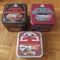 3 boites métal Blechdose Dose Poulard