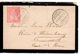 Mini - Trauerbrief  1880