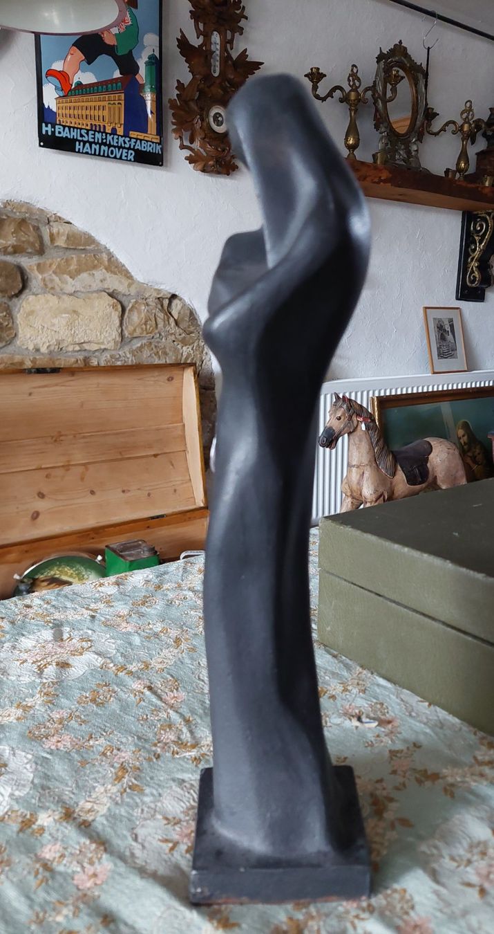 Statuette: Art Deco Gusseisen Madonna – Usato da Siblingen venduto da rantiques 1