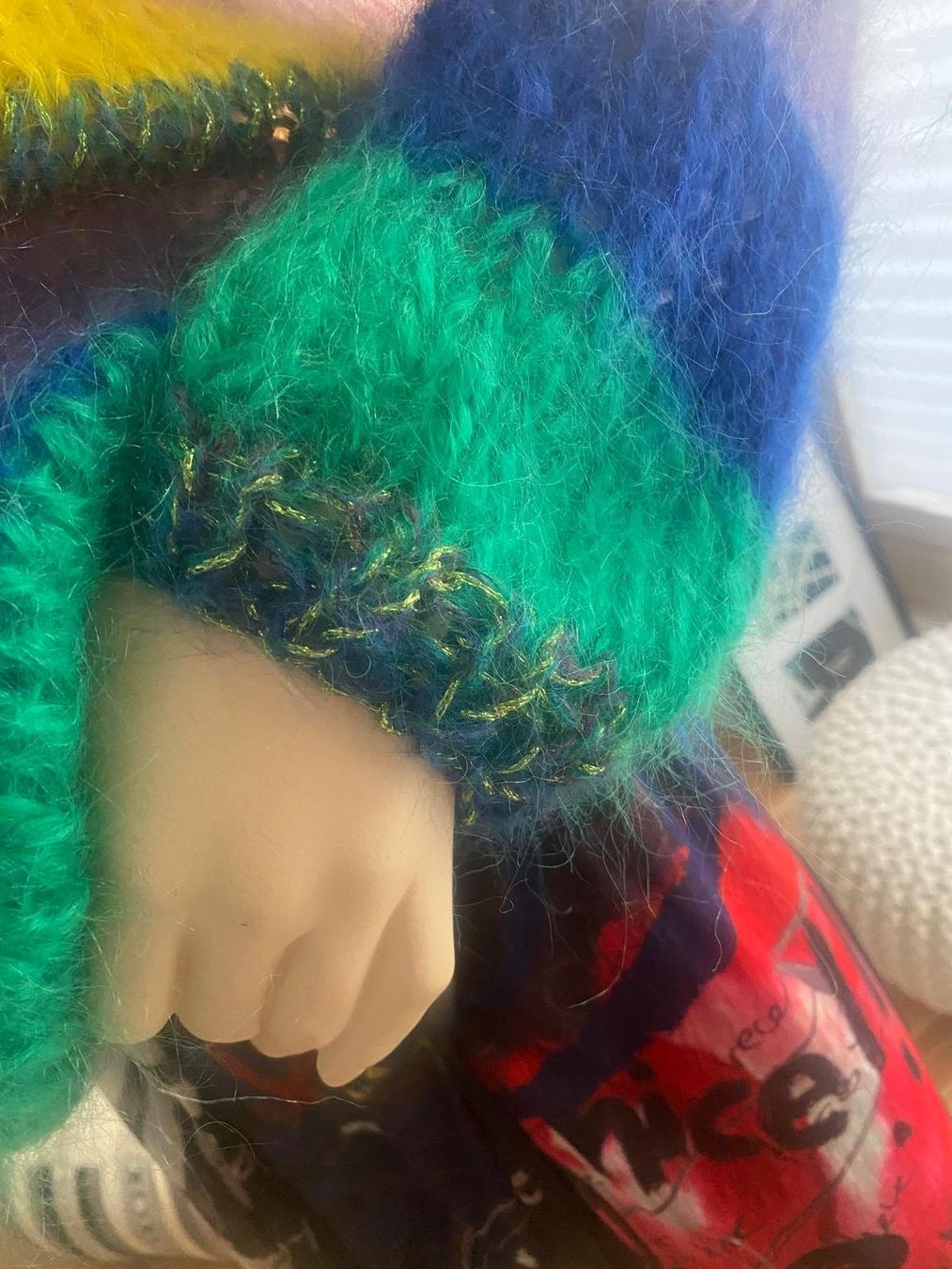 Maglioni & Felpe: Rainbow long Mohair Pulli V-Ausschnitt vorn oder hinten neu – Nuovo e nell'imballaggio originale da Lilienthal venduto da marie-bubble 2